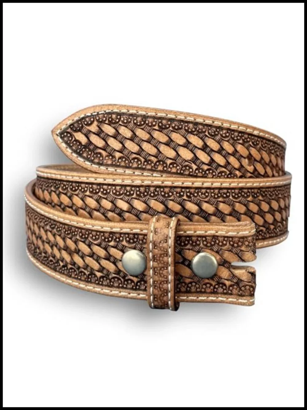 Handmade Western Leather Belt Strap 1.5